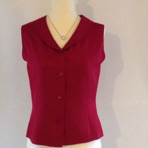 TALBOT'S RED LINED VEST